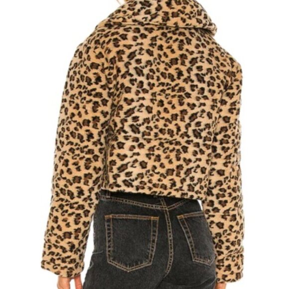 Lovers + Friends Brynlee Jacket In Cheetah Size XXS - Picture 2 of 12